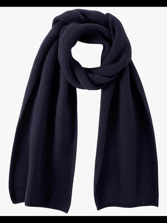 Joypicks Accessories - JOYPICKS Women's Men's Long Knit Scarf Chunky Scarfs 70" x 10", Dark Blue - NEW
